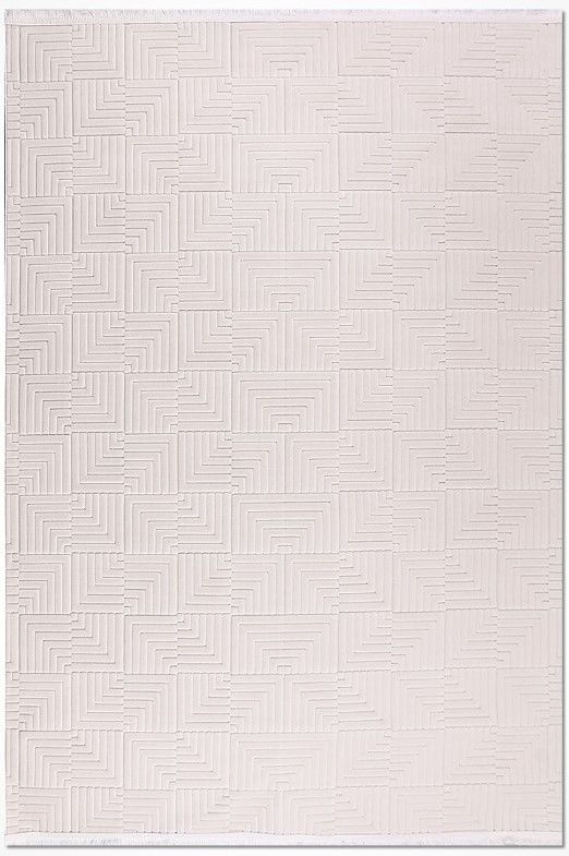 Crea Halı Havai HP02K Beyaz  Ekstra Yumuşak Tuşeli Hav Toz Vermez Salon Halısı My Crea Home