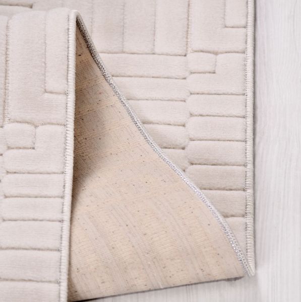 Crea Halı Havai HP02K Beyaz  Ekstra Yumuşak Tuşeli Hav Toz Vermez Salon Halısı My Crea Home