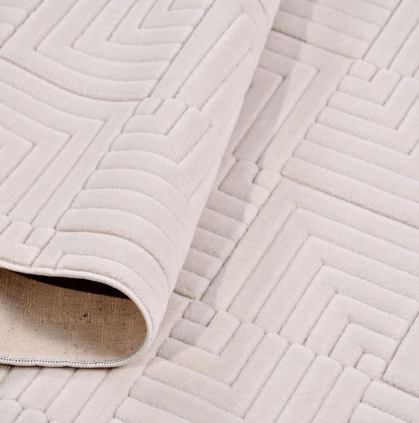 Crea Halı Havai HP02K Beyaz  Ekstra Yumuşak Tuşeli Hav Toz Vermez Salon Halısı My Crea Home