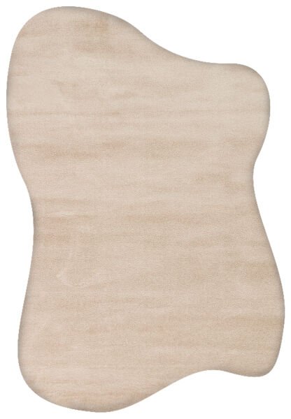 Eko Halı Zen Amorf 01 Beige Özel Kesim Asimetrik Yumuşak Dokulu Hav Vermeyen Sıkı Dokuma Makine Halısı