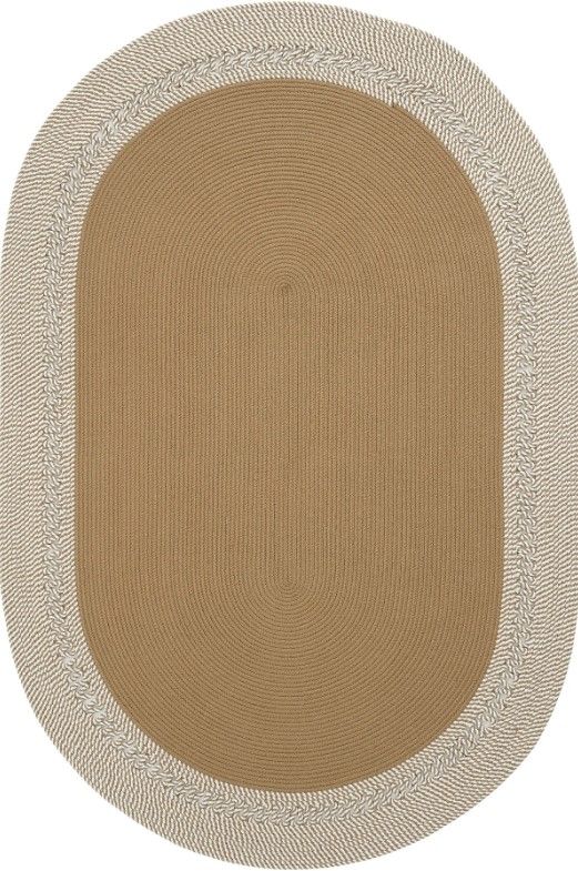 Milda 122 Kahverengi Jüt Hasırlı El Örgüsü Çift Taraflı Kilim Oval Jüt Halı