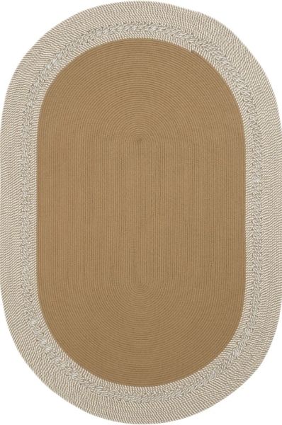 Milda 122 Kahverengi Jüt Hasırlı El Örgüsü Çift Taraflı Kilim Oval Jüt Halı