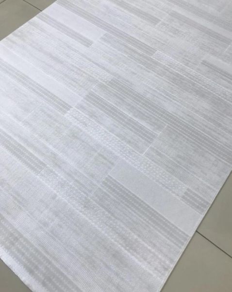 Merinos Premium Koleksiyonu 69800 060 Beyaz Modern Dokuma Salon Mutfak Halısı Yolluk
