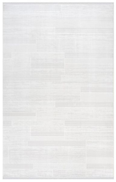 Merinos Premium Koleksiyonu 69800 060 Beyaz Modern Dokuma Salon Mutfak Halısı Yolluk