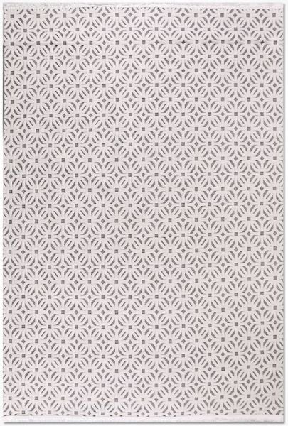 Crea Halı Havai HP03K Beyaz Gri Ekstra Yumuşak Tuşeli Hav Toz Vermez Salon Halısı My Crea Home