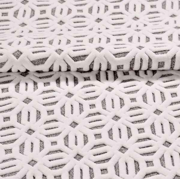 Crea Halı Havai HP03K Beyaz Gri Ekstra Yumuşak Tuşeli Hav Toz Vermez Salon Halısı My Crea Home