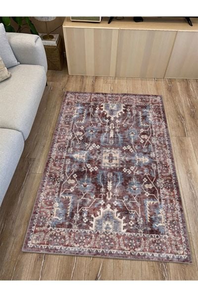 Drom Kaymaz Tabanlı Yıkanabilir Multi Modern Antre Hol Salon Mutfak Halısı