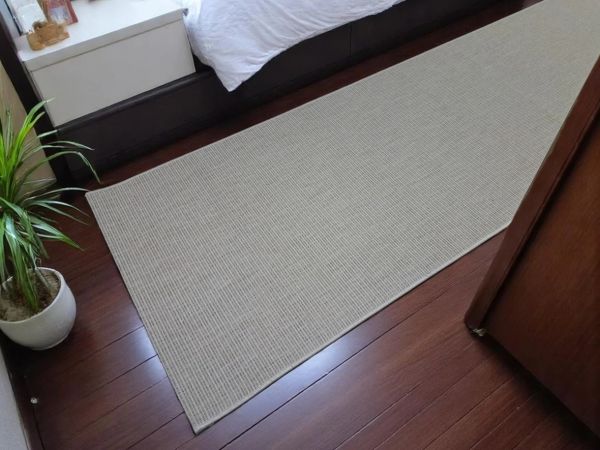 Seyran Halı Bombay 663 Krem Hasır Dokulu Modern Dokuma Taban Hav Toz Vermez Halı