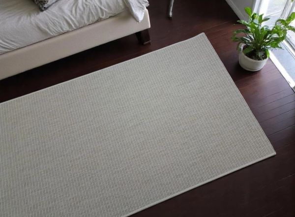 Seyran Halı Bombay 663 Krem Hasır Dokulu Modern Dokuma Taban Hav Toz Vermez Halı