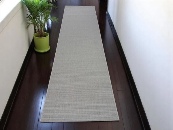 Seyran Halı Bombay 663 Krem Hasır Dokulu Modern Dokuma Taban Hav Toz Vermez Halı