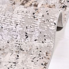 Crea Halı Stone Koleksiyonu 17110 Modern Makine Halısı Gri Bej My Crea Home 80x200