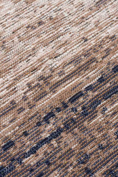 Eko Halı Kutnu KTN 01 Marine Beige Ombre Renk Geçişli Yıkanabilir Pamuk Dokuma Çift Taraflı Kilim