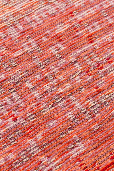 Eko Halı Kutnu KTN 01 Terra Pink Ombre Renk Geçişli Yıkanabilir Pamuk Dokuma Çift Taraflı Kilim