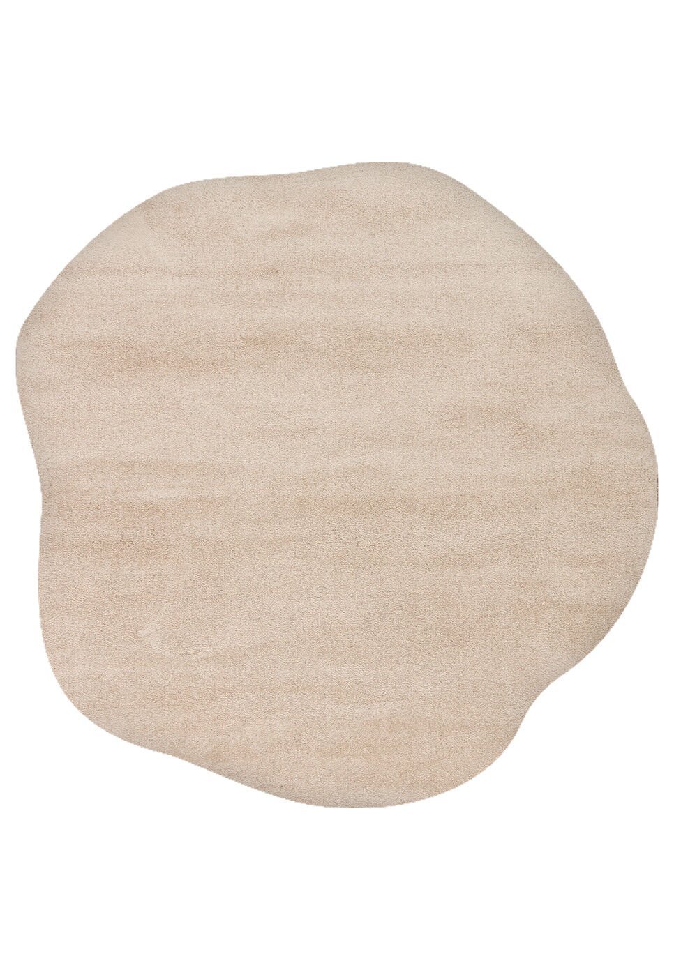 Eko Halı Zen Amorf 04 Beige Özel Kesim Asimetrik Yumuşak Dokulu Hav Vermeyen Sıkı Dokuma Makine Halısı