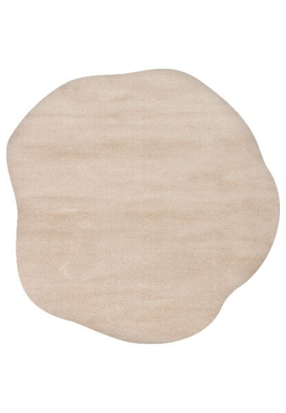 Eko Halı Zen Amorf 04 Beige Özel Kesim Asimetrik Yumuşak Dokulu Hav Vermeyen Sıkı Dokuma Makine Halısı