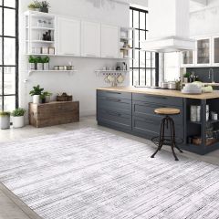 Crea Halı Stone Koleksiyonu 17111 Modern Makine Halısı Gri My Crea Home 100x200