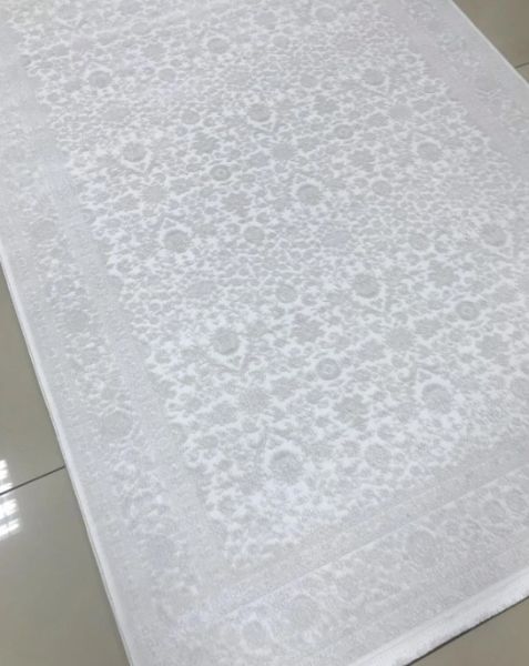 Merinos Premium Koleksiyonu 69799 060 Beyaz Modern Dokuma Salon Mutfak Halısı Yolluk