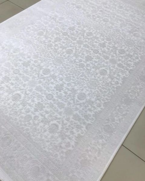 Merinos Premium Koleksiyonu 69799 060 Beyaz Modern Dokuma Salon Mutfak Halısı Yolluk