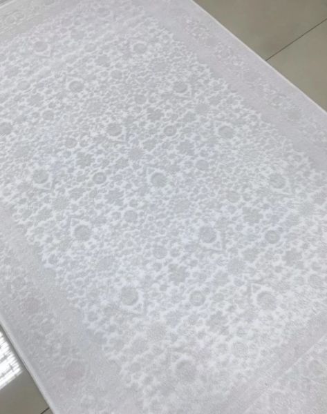 Merinos Premium Koleksiyonu 69799 060 Beyaz Modern Dokuma Salon Mutfak Halısı Yolluk