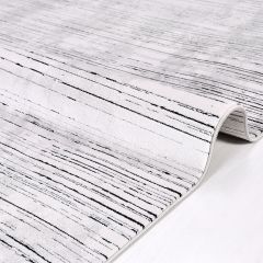 Crea Halı Stone Koleksiyonu 17111 Modern Makine Halısı Gri My Crea Home 100x300