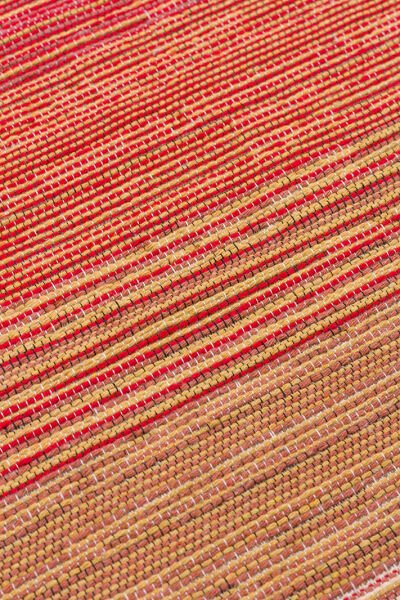 Eko Halı Kutnu KTN 02 Natural Terra Ombre Renk Geçişli Yıkanabilir Pamuk Dokuma Çift Taraflı Kilim