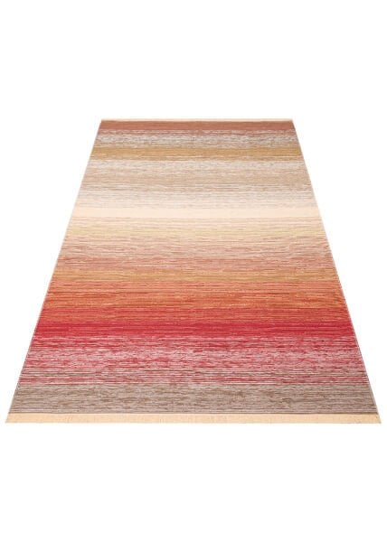Eko Halı Kutnu KTN 02 Natural Terra Ombre Renk Geçişli Yıkanabilir Pamuk Dokuma Çift Taraflı Kilim