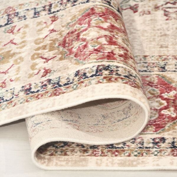 Crea Halı Albatros AE01 Vintage Eskitme Desen Yumuşak Tuşeli Etnik Dokuma Taban Etnik Salon Oturma Odası Halısı My Crea Home