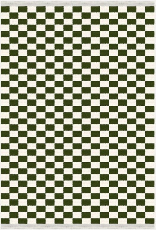 Drom Kaymaz Tabanlı Yıkanabilir Siyah Beyaz Damalı Modern Salon Koridor Mutfak Halısı