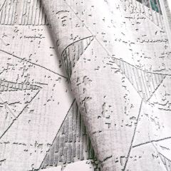 Crea Halı Stone Koleksiyonu 17136K Modern Makine Halısı Gri Yeşil My Crea Home 100x200