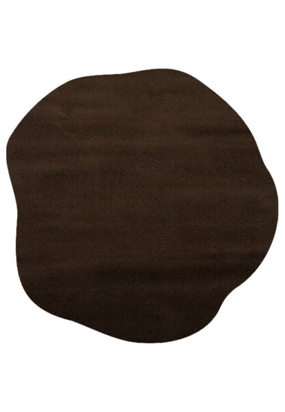 Eko Halı Zen Amorf 04 Brown Özel Kesim Asimetrik Yumuşak Dokulu Hav Vermeyen Sıkı Dokuma Makine Halısı Asimetrik Kesim Yuvarlak Yolluk Koridor Mutfak Balkon Çocuk Odası Halısı