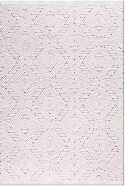 Crea Halı Havai HP07K Beyaz Ekstra Yumuşak Tuşeli Hav Toz Vermez Salon Halısı My Crea Home