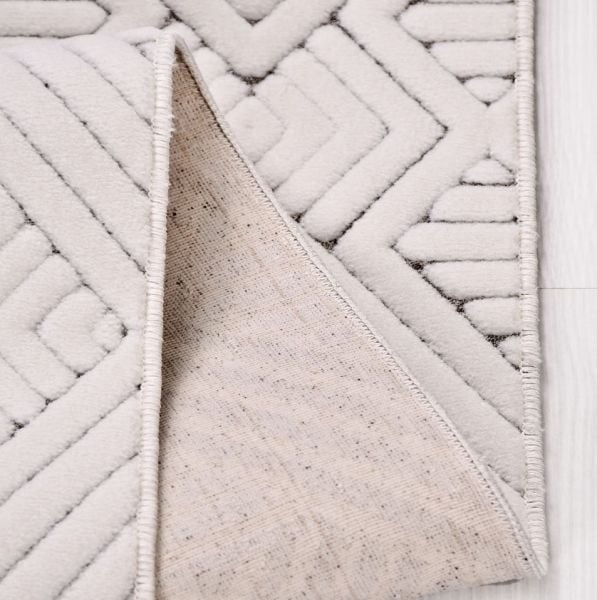 Crea Halı Havai HP07K Beyaz Ekstra Yumuşak Tuşeli Hav Toz Vermez Salon Halısı My Crea Home