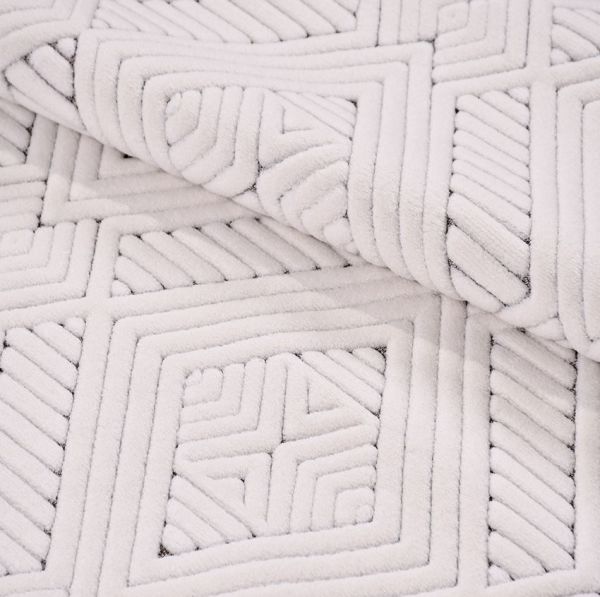 Crea Halı Havai HP07K Beyaz Ekstra Yumuşak Tuşeli Hav Toz Vermez Salon Halısı My Crea Home