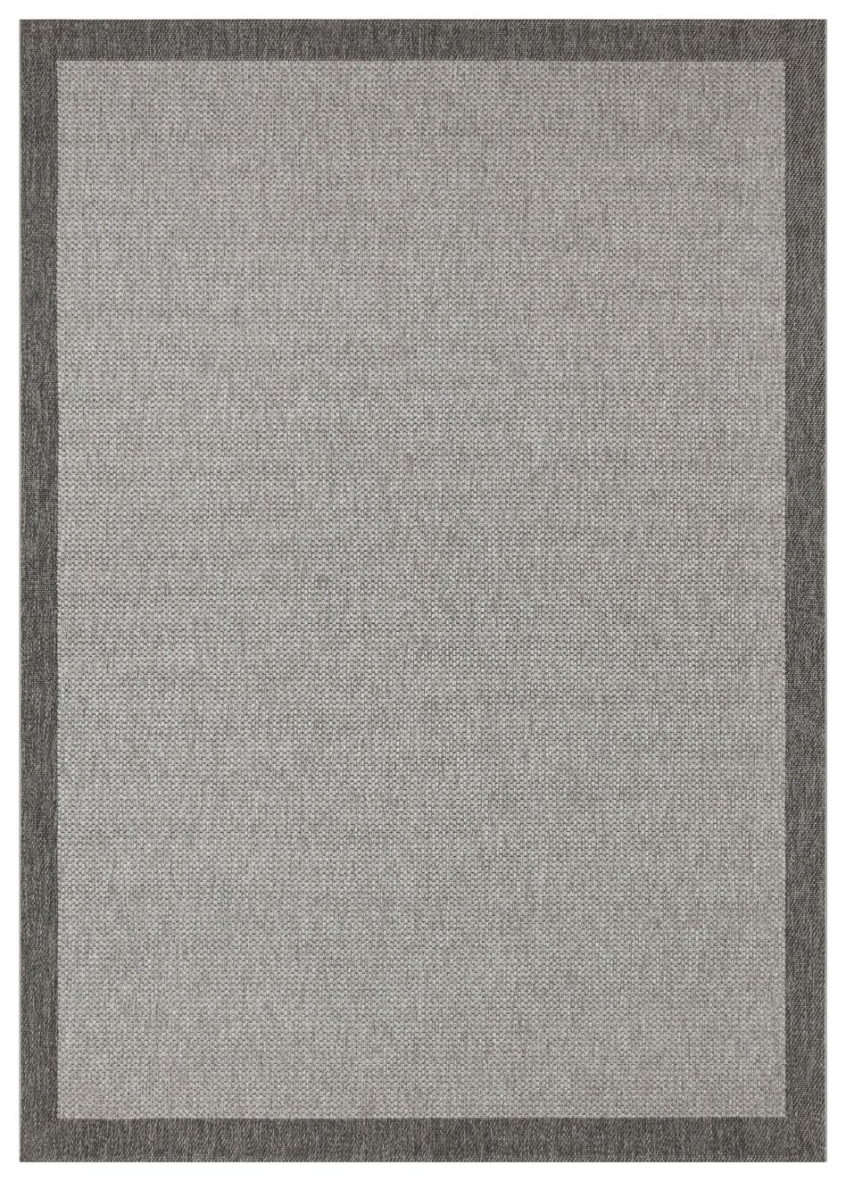 Eko Halı Mono Mno 05 Antrasit Black Hav Toz Vermez Sisal Halı Kolay Temizlenen Halı Hasır Dokulu Modern Halı