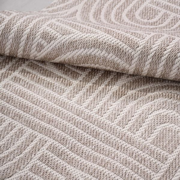 Crea Halı Epsilon EP01K Bej Hav Toz Vermez Sisal Halı Kolay Temizlenen Hasır Dokulu Modern Halı