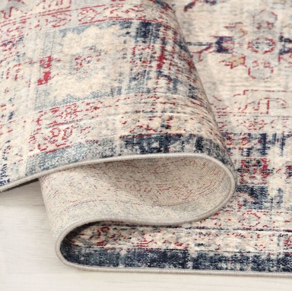 Crea Halı Albatros AE04 Vintage Eskitme Desen Yumuşak Tuşeli Etnik Dokuma Taban Etnik Salon Oturma Odası Halısı My Crea Home