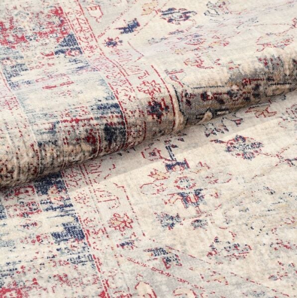 Crea Halı Albatros AE04 Vintage Eskitme Desen Yumuşak Tuşeli Etnik Dokuma Taban Etnik Salon Oturma Odası Halısı My Crea Home