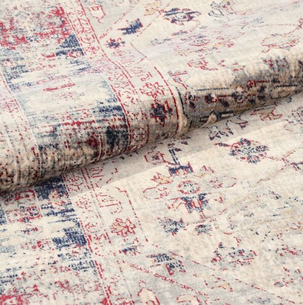 Crea Halı Albatros AE04 Vintage Eskitme Desen Yumuşak Tuşeli Etnik Dokuma Taban Etnik Salon Oturma Odası Halısı My Crea Home