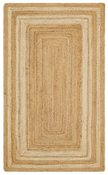 Eko Halı Echo ECH 10 Natural White XW Jüt Sisal Örgü Halı Modern İthal Jüt Halı Salon Oturma Odası Mutfak Balkon Jüt Halı Jüt Kilim Yolluk