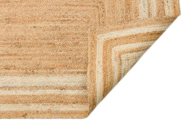 Eko Halı Echo ECH 10 Natural White XW Jüt Sisal Örgü Halı Modern İthal Jüt Halı Salon Oturma Odası Mutfak Balkon Jüt Halı Jüt Kilim Yolluk