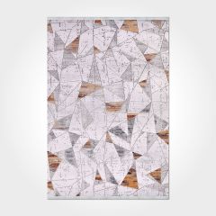 Crea Halı Stone Koleksiyonu 17169 Gri - Bakır Makine Halısı My Crea Home 200x290