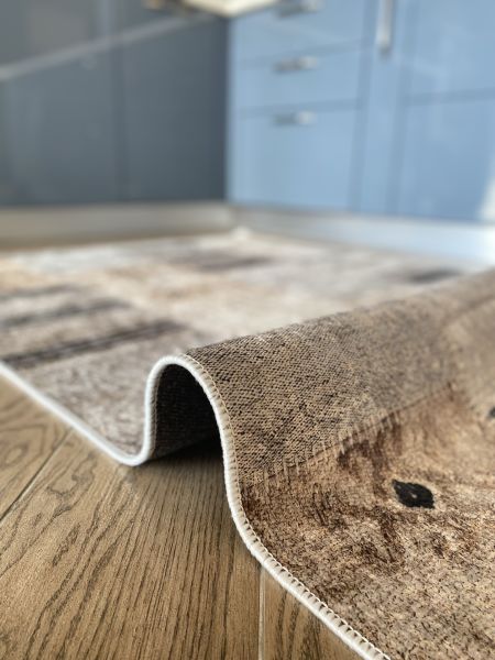 Halımax Dara 44 Yıkanabilir Kaymaz Dokuma Tabanlı Patchwork Desenli Modern Halı 120x250