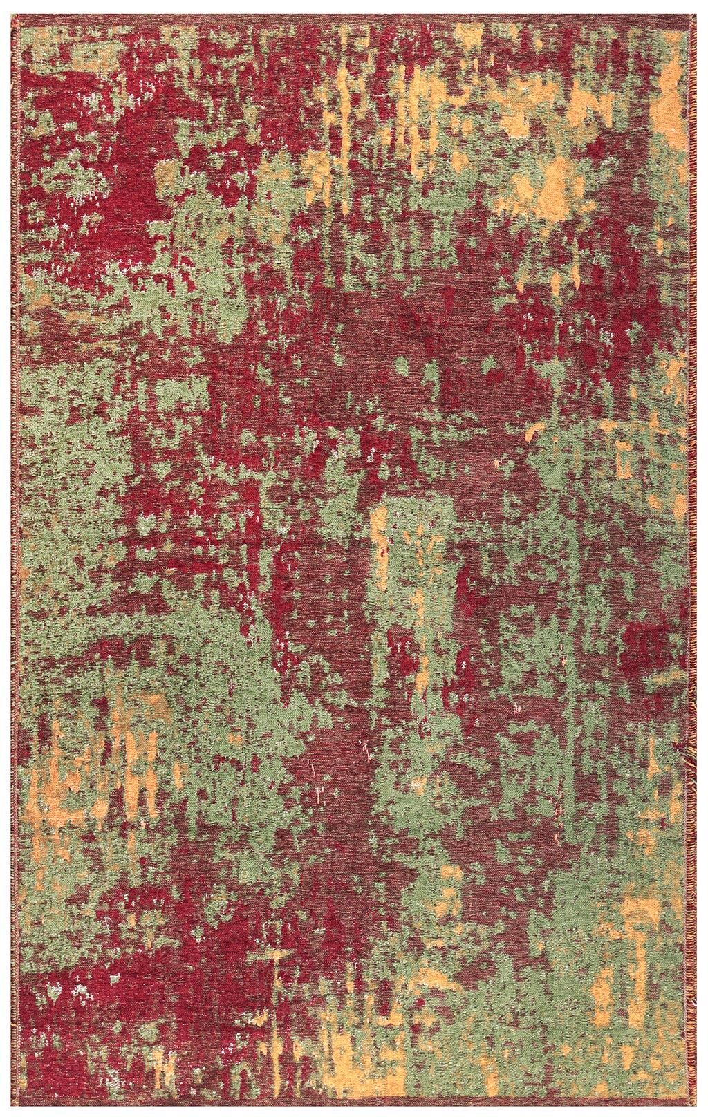 Lina Çift Taraflı %100 Pamuk Kilim Modern Yıkanabilir Şönil Kilim 10407-G Multi Koridor Mutfak Salon Şönil Halı Çift Taraflı Yolluk