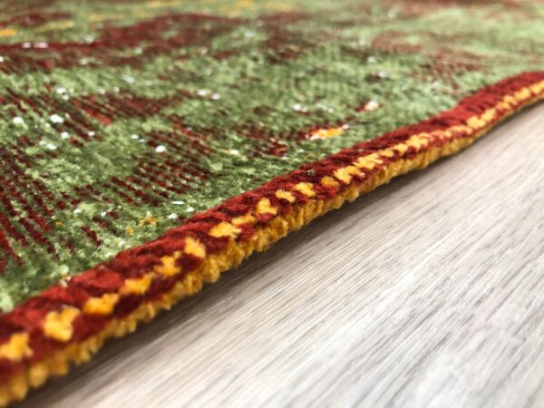 Lina Çift Taraflı %100 Pamuk Kilim Modern Yıkanabilir Şönil Kilim 10407-G Multi Koridor Mutfak Salon Şönil Halı Çift Taraflı Yolluk