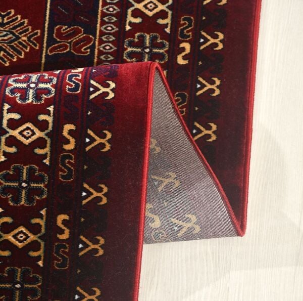 Crea Halı Altay HT02 Klasik Kırmızı  Afgan Halısı Etnik Makine Dokuma Oturma Odası Salon Halısı My Crea Home