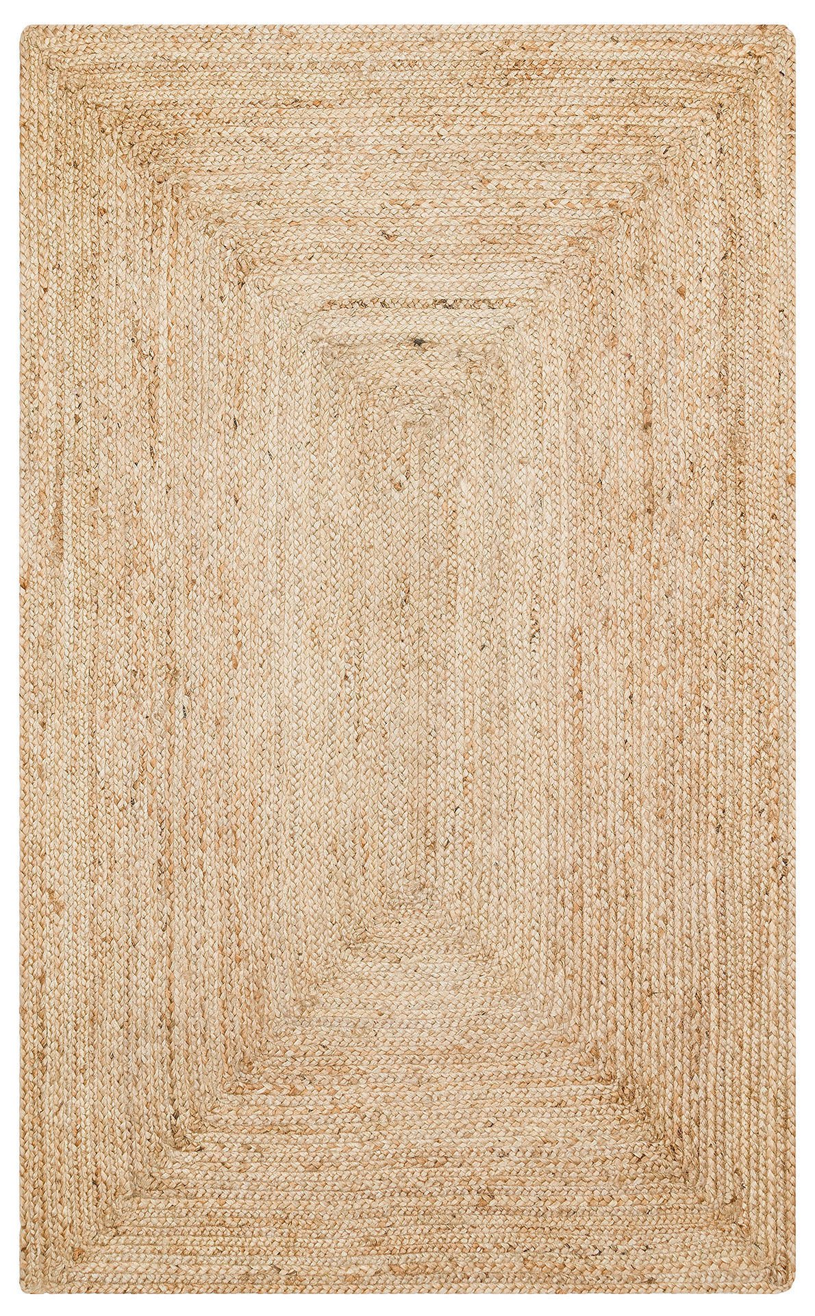 Eko Halı Echo Jüt XW ECH 10 Natural Jüt Sisal Örgü Halı Modern Salon Oturma Odası Balkon Halısı Jüt Kilim