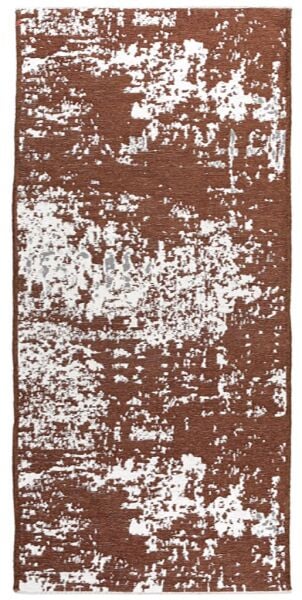 Lina Çift Taraflı %100 Pamuk Kilim Modern Yıkanabilir Şönil Kilim 10407-H Gri Kahve Koridor Mutfak Salon Şönil Halı Çift Taraflı Yolluk