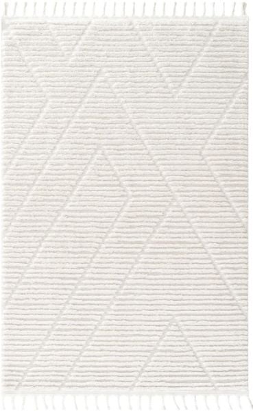 Eko Halı Terazzo 08 White Hav Toz Vermez Kabartmalı Yumuşak ve Parlak Tuşeli İskandinav Halı