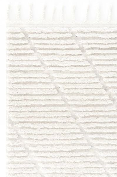 Eko Halı Terazzo 08 White Hav Toz Vermez Kabartmalı Yumuşak ve Parlak Tuşeli İskandinav Halı
