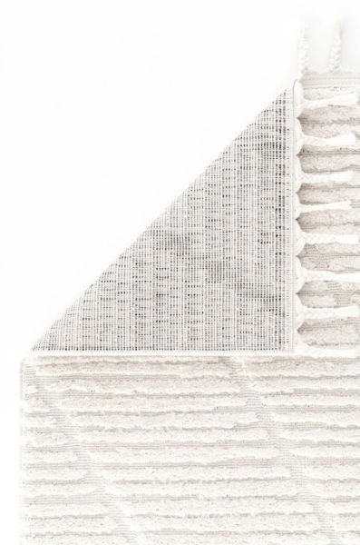 Eko Halı Terazzo 08 White Hav Toz Vermez Kabartmalı Yumuşak ve Parlak Tuşeli İskandinav Halı